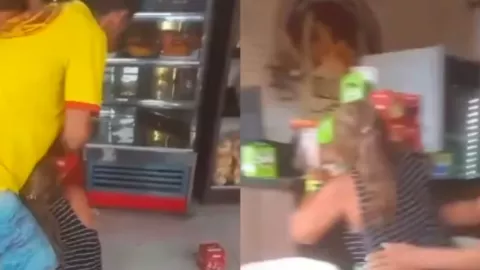 Mujer destroza local porque vendedora le coqueteó a su esposo