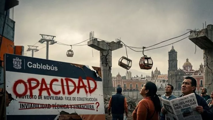 Cableblebús en Puebla: Un proyecto inviable entre la opacidad y simulación técnica; revela el IGAVIM