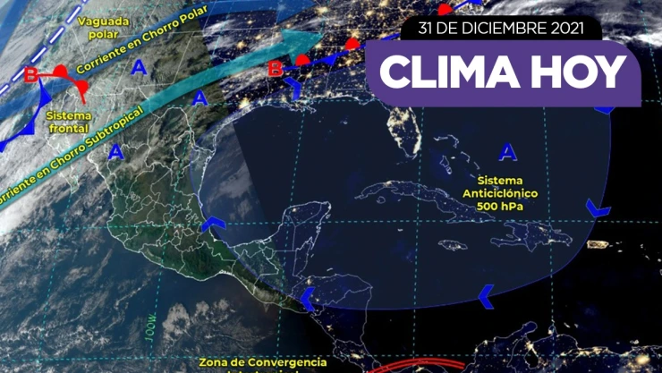clima México 31 de diciembre