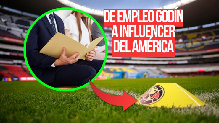 Es super aficionado del América, dejó su trabajo godín para apostarle a eso y hoy es influencer de su equipo