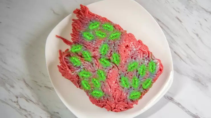 Carne molida contaminada de la bacteria E. coli