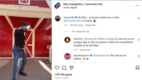 El divertido comentario de Ricardo Peralta en el que anunció que votará por Kike Mayagoitia.