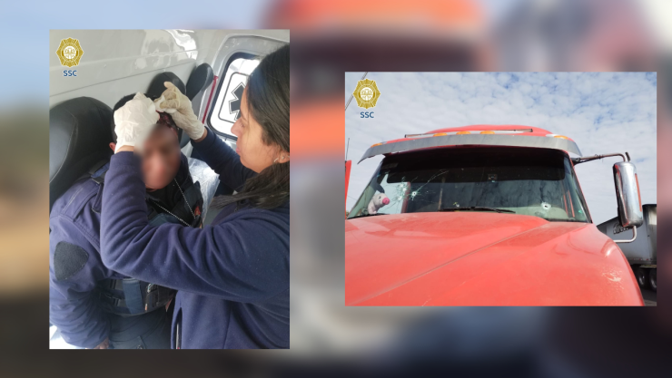 Un policía de CDMX frustró un asalto en la carretera y sobrevive al ser atacado a balazos.