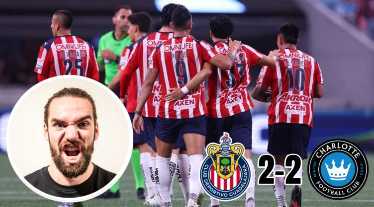 Aficionados enojados: jugadores criticados en Chivas tras empate con Charlotte