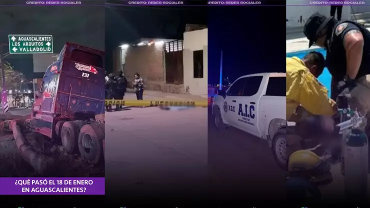 Resumen de todas las tragedias de la noche del 18 de enero de 2026 en Aguascalientes: tres muertes y un accidente
