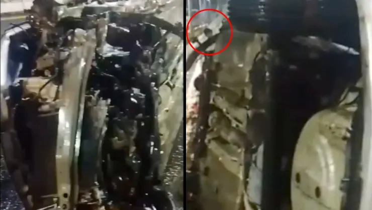 ¡Aterradoras imágenes! Graban a supuesto niño fantasma tras aparatoso accidente nocturno