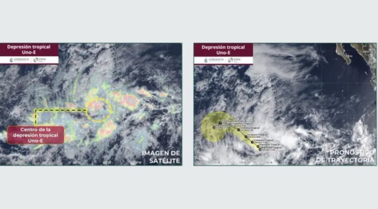 Depresión Tropical Uno-E: inicia temporada de huracanes 2026 y podría intensificarse en las próximas 36 horas