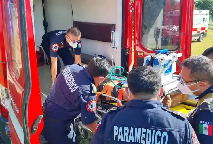 hombre de muna es trasladado de emergencia