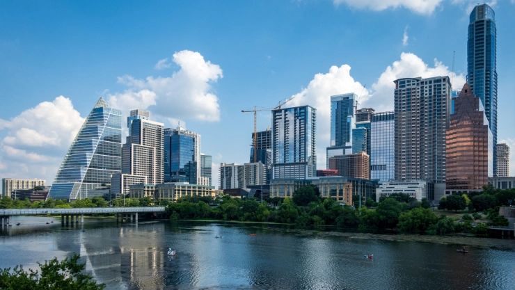 Vista de la ciudad de Austin, Texas
