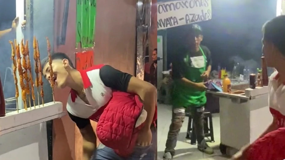 Morro muerde camarón