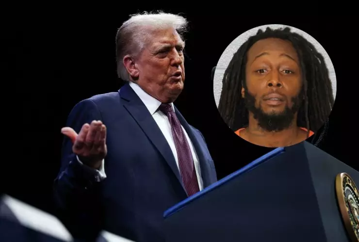 Fotos de Donald Trump y Decarlos Brown.