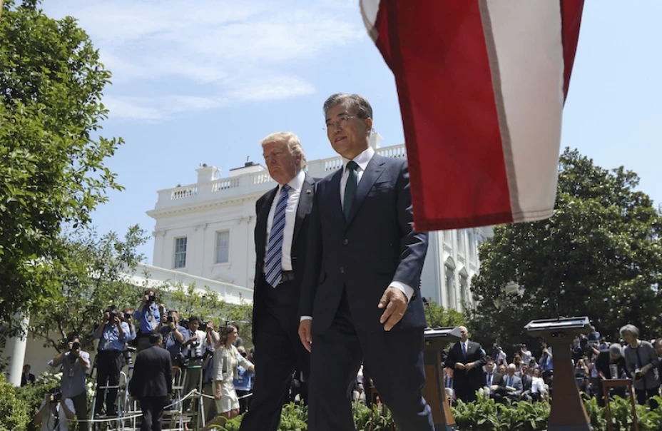 Donald Trump y Moon Jae-in
