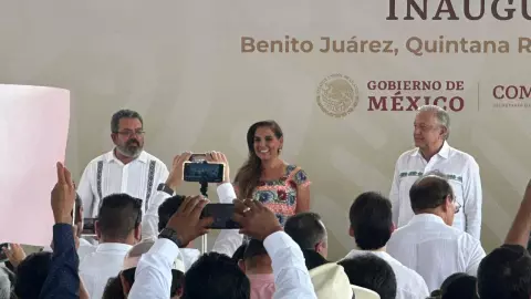 La gobernadora de Quintana Roo y el presidente de México presentes en la inauguración del Boulevard Luis Donaldo Colosio