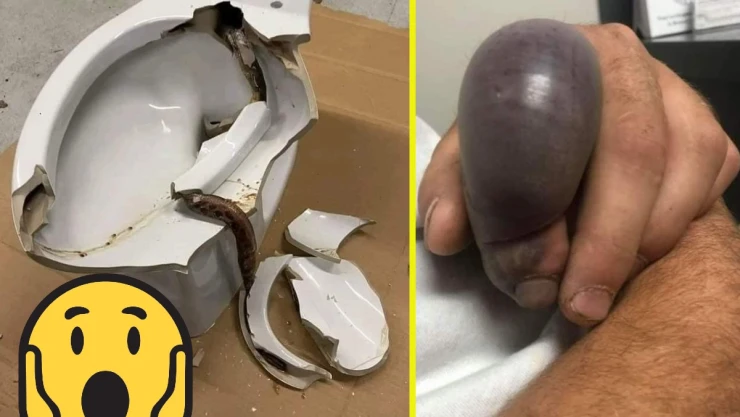Serpiente en wc