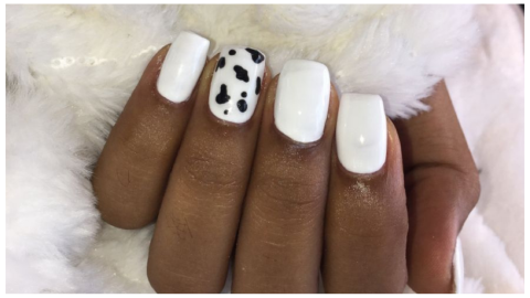 diseño de uñas de vaca