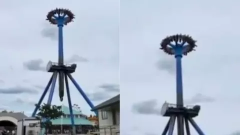 Juego mecánico personas atrapadas