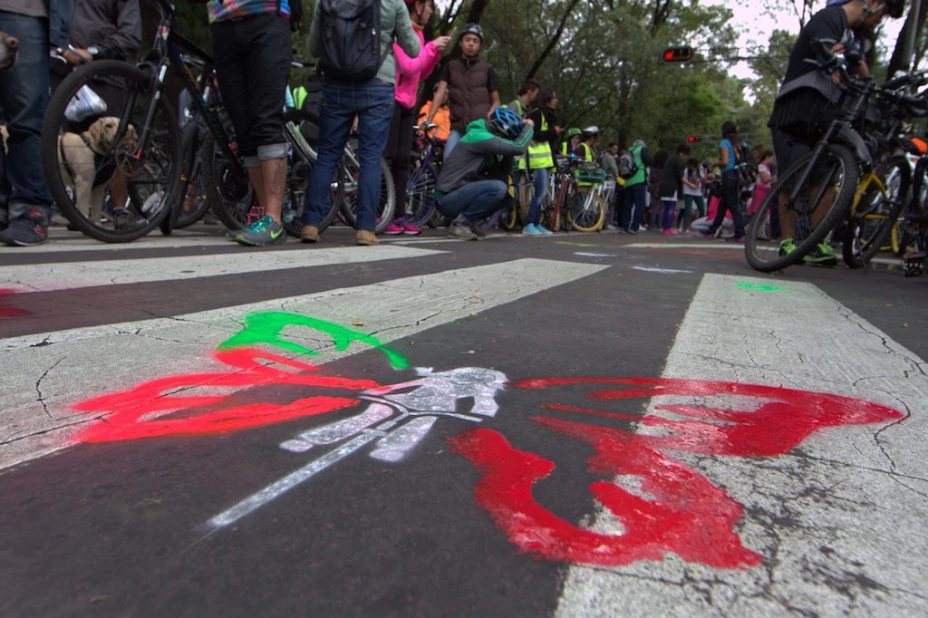 Ciclistas muertos en el DF