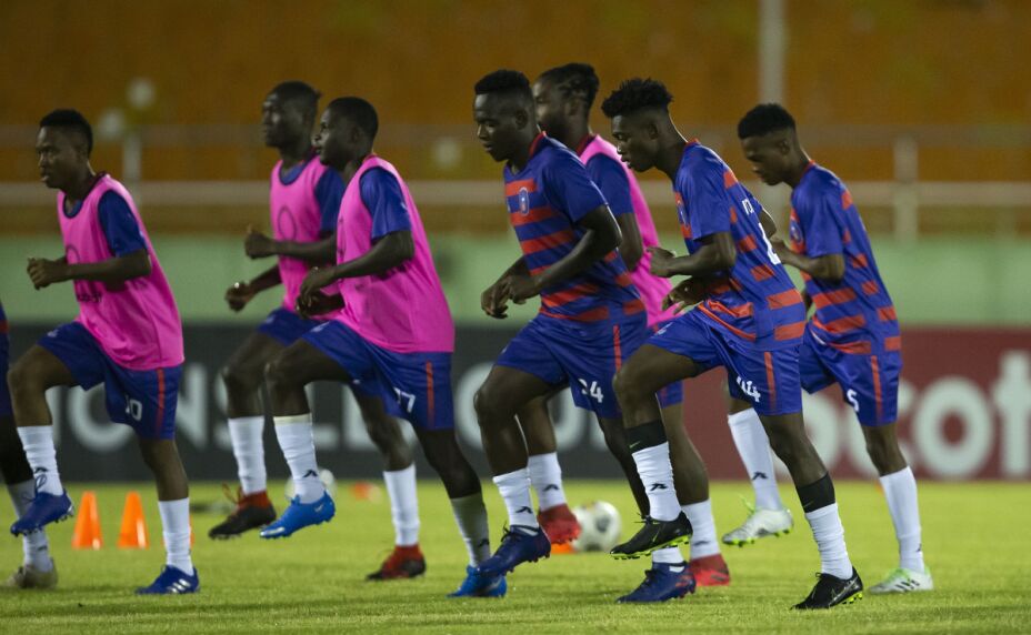 Arcahale en entrenamiento