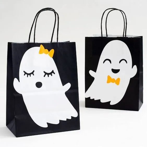 3 ideas para hacer dulceros de fantasmas para pedir calaverita
