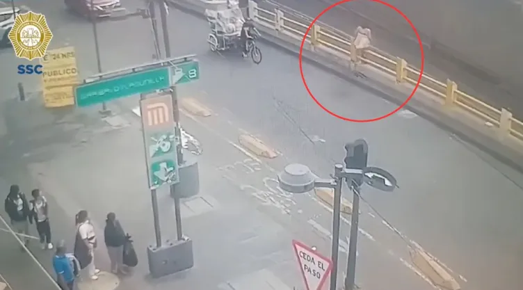 VIDEO: Momento en que salvan a una mujer de atentar contra su vida en Garibaldi