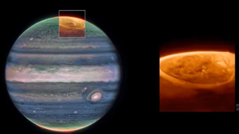 Las auroras en Júpiter son más brillantes y energéticas que las de la Tierra