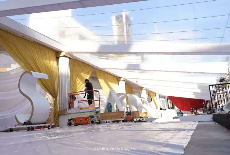 Preparativos para los Oscar 2022.