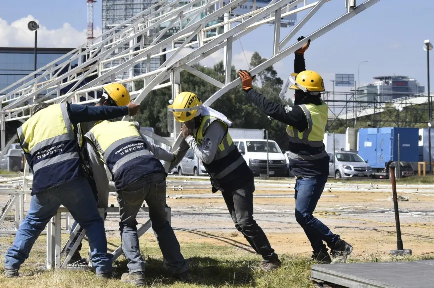 Así va la construcción del Centro de Acopio.
