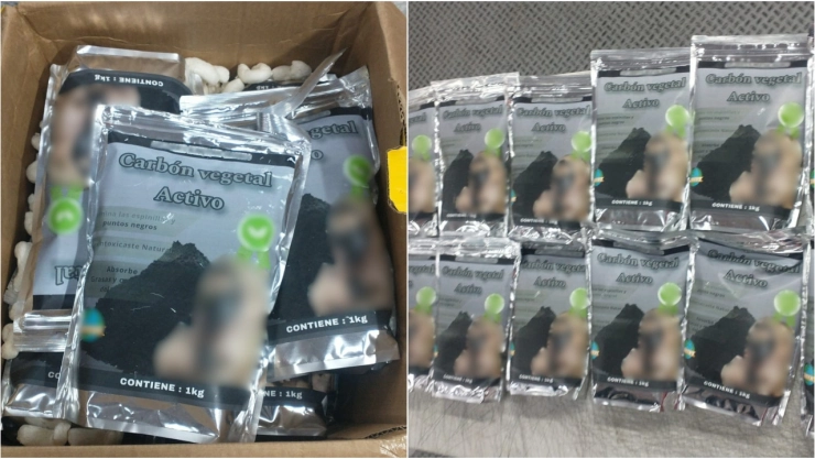 Guardia Nacional halla metanfetamina en bolsas con carbón activo para mascarillas