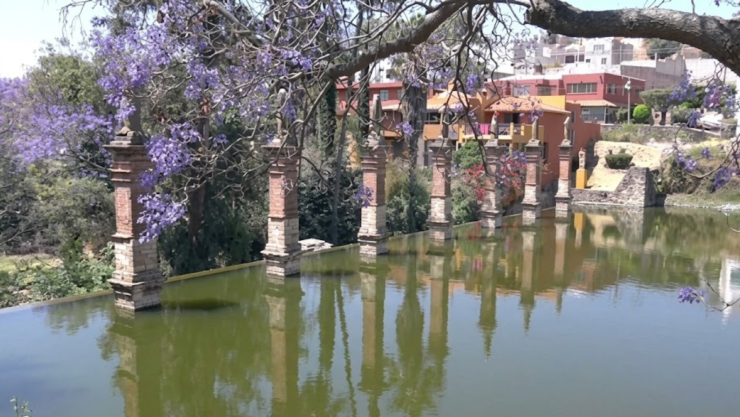 Presa de los Santos Guanajuato Capital por desbordarse