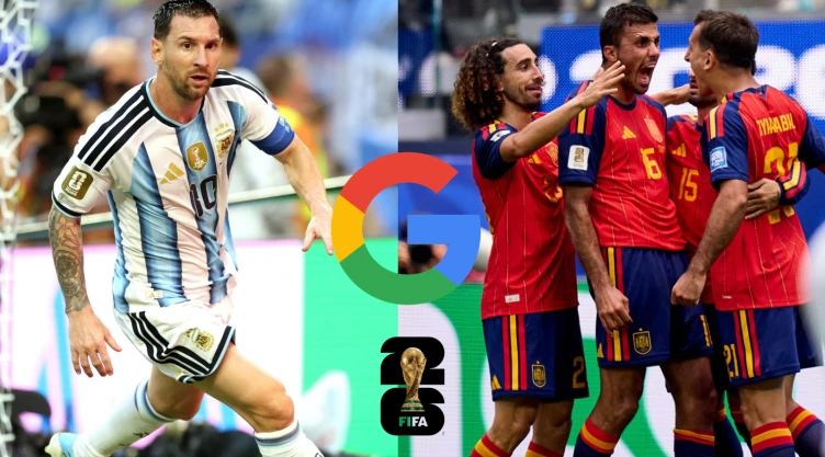 Esto aparece en Google si buscas Argentina vs España