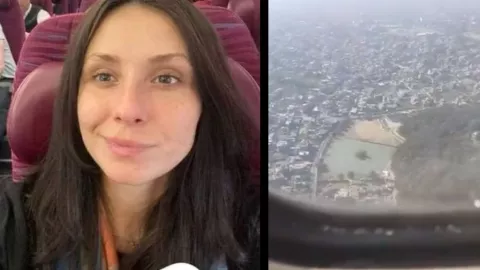 Elena, influencer que tomó una fotografía antes del accidente de Nepal