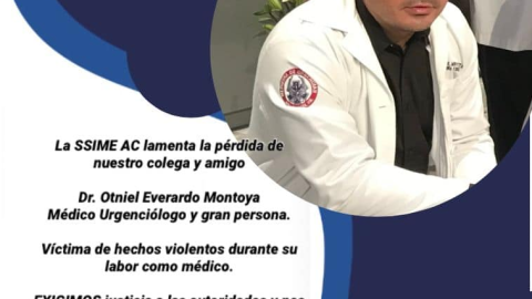 Lamentan muerte de Otniel, médico que perdió la vida en balacera de Clínica Culiacán