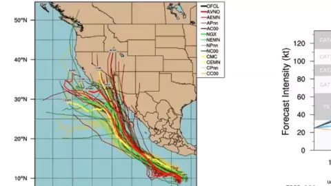Posible impacto de huracán Hilary en Península de Baja California