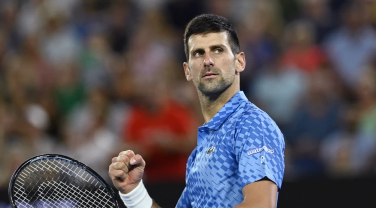 Novak Djokovic en el Abierto de Australia