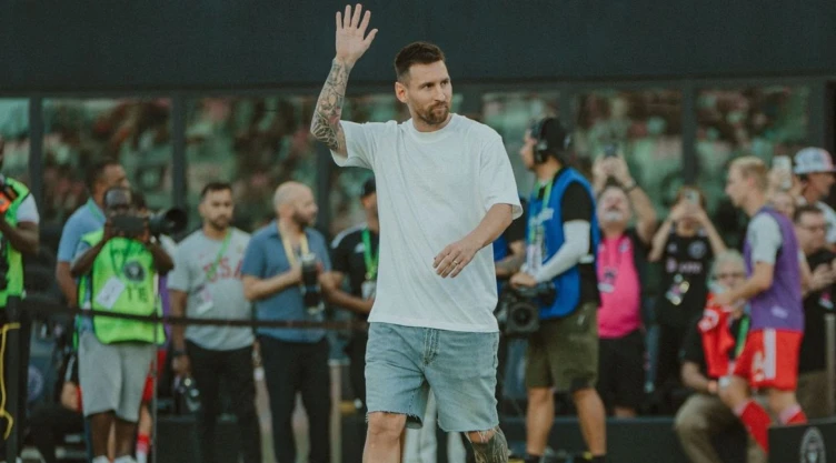 Lionel Messi presente en el estadio del Inter Miami