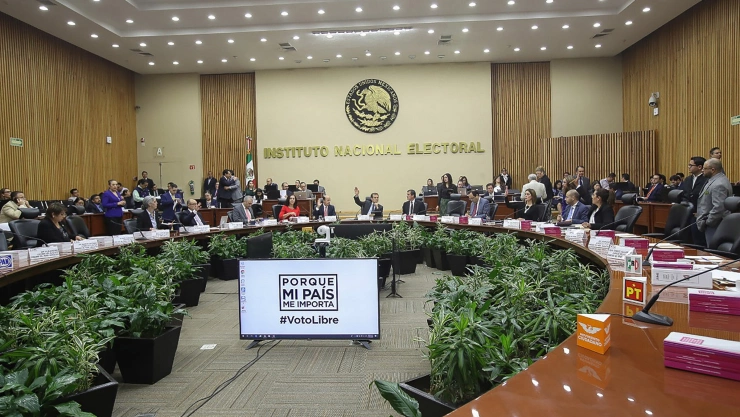 Sesión ordinaria del INE