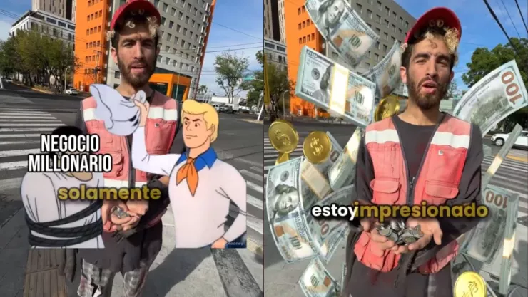 Influencer se viste de limosnero de semáforo y revela la FORTUNA que ganan al día