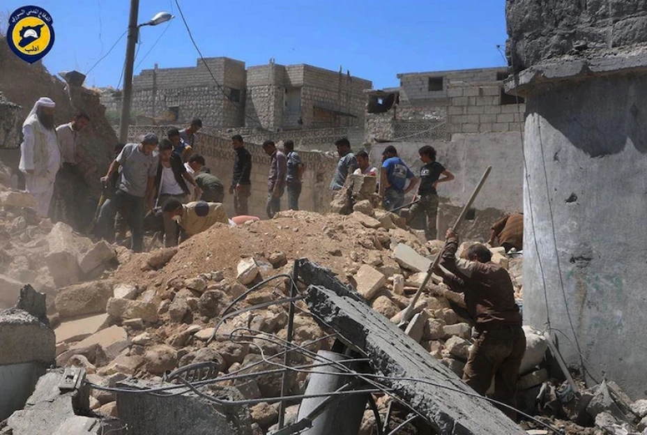 Bombardeos en Siria