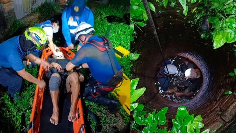 Cayó en pozo en Villahermosa