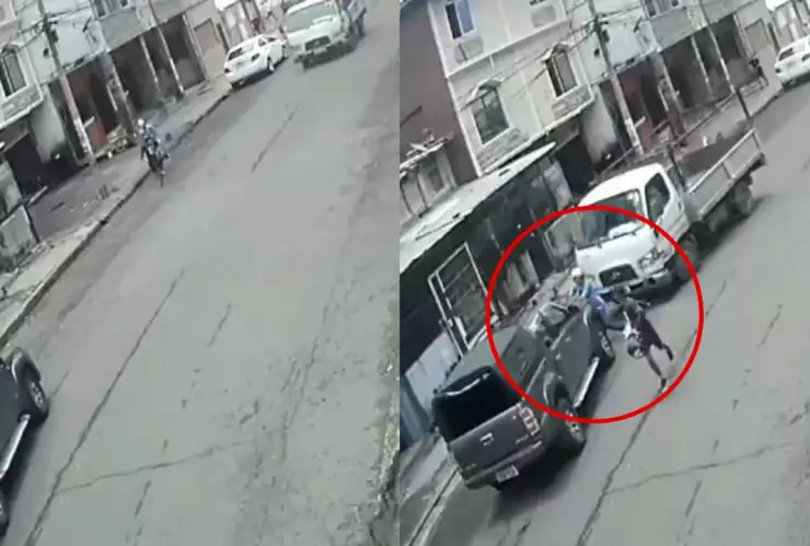 Muere asaltante prensado entre dos camionetas en Guayaquil