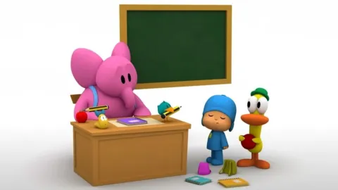 Pocoyó va a la escuela