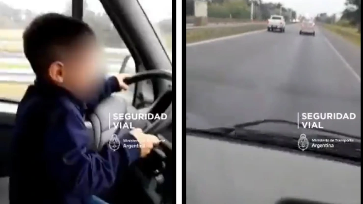 Niño de 7 años conduce camion