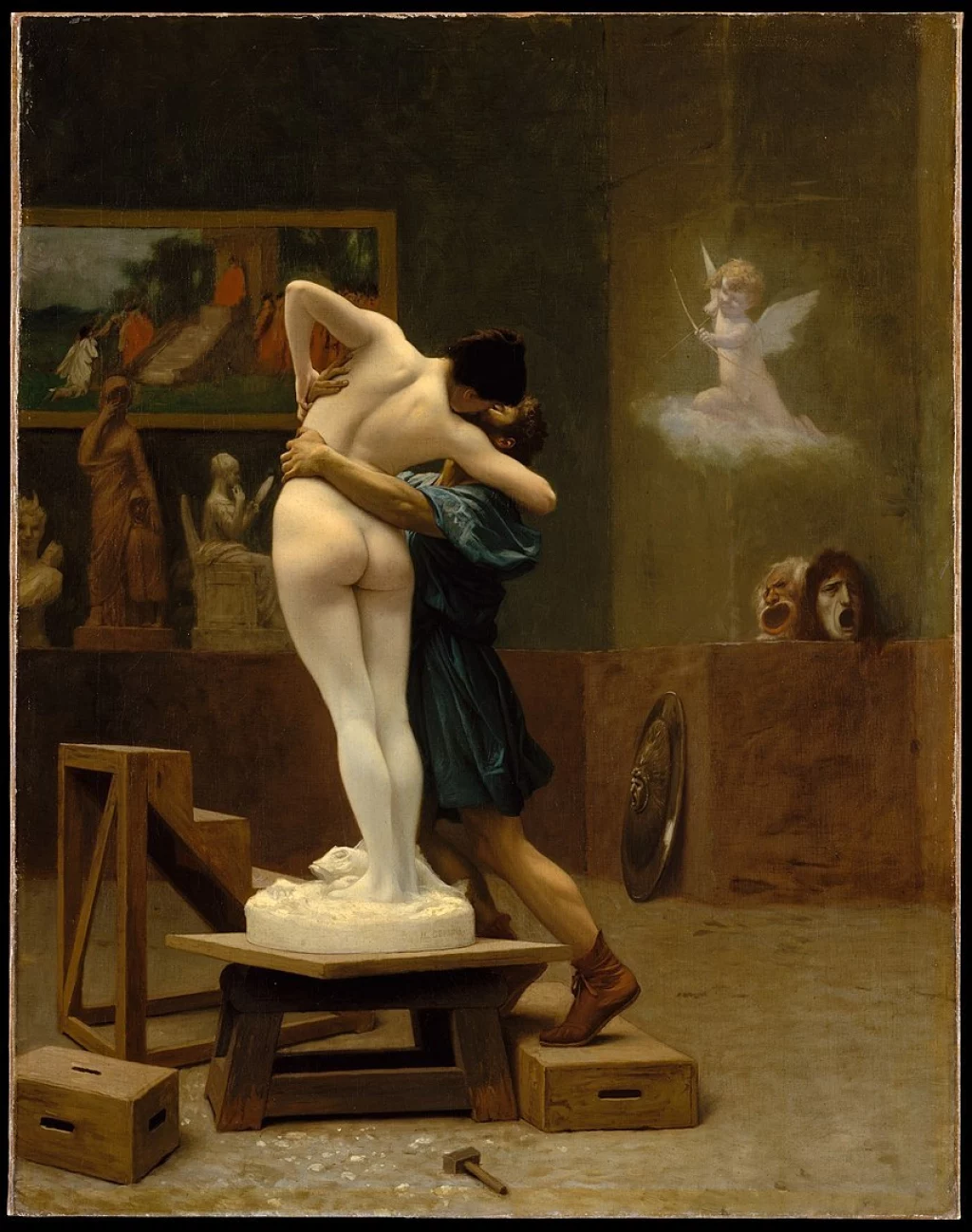 Jean Léon Gerome, “Pigmalión y Galatea”, 1890.