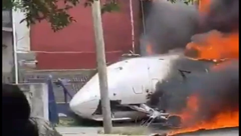 Avión se estrelló en vecindario de Argentina hoy 18 de diciembre de 2024
