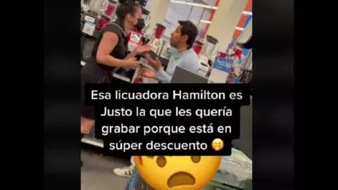 esposa se enoja porque no le compró una licuadora
