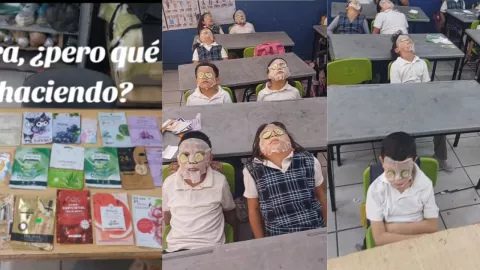 VIDEO: ¿Sueñito? Maestra hace hora de relajación con sus alumnos y se vuelve viral