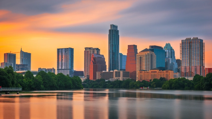 Vista de la ciudad de Austin, Texas