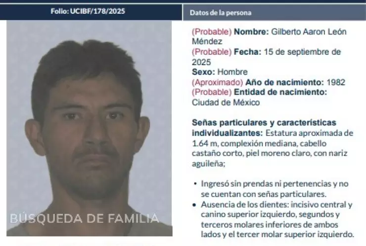 Búsqueda de Gilberto Aarón León Méndez