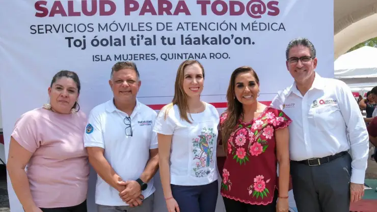 Supervisan los servicios de las caravanas “Salud para Todos” en Isla Mujeres