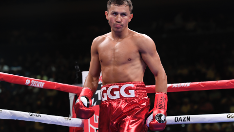 Golovkin en su compromiso ante Steve Rolls